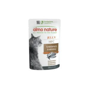 Вологий корм Almo Nature HFC Cat Jelly з сардиною для котів, 55 г