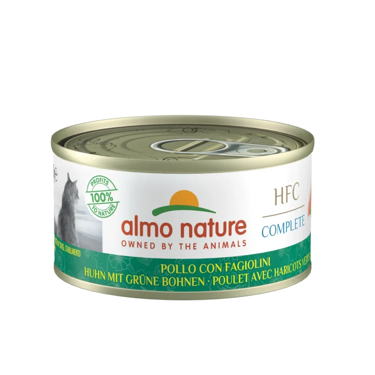 Вологий корм Almo Nature HFC Cat Complete з куркою і зеленими бобами для котів, 70 г