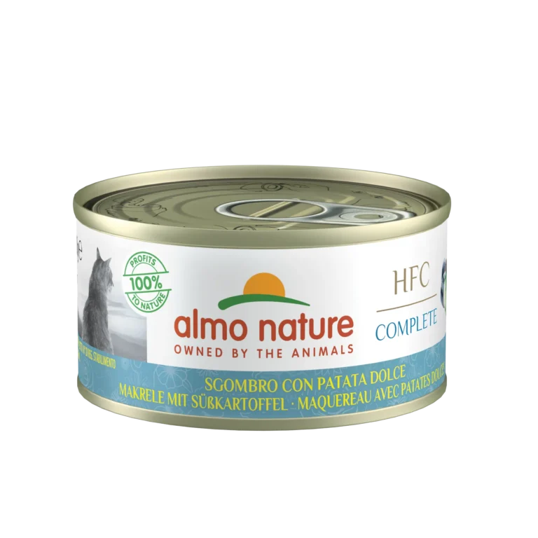 Вологий корм для дорослих котів Almo Nature HFC Cat Complete зі скумбрією і бататом, 70 г
