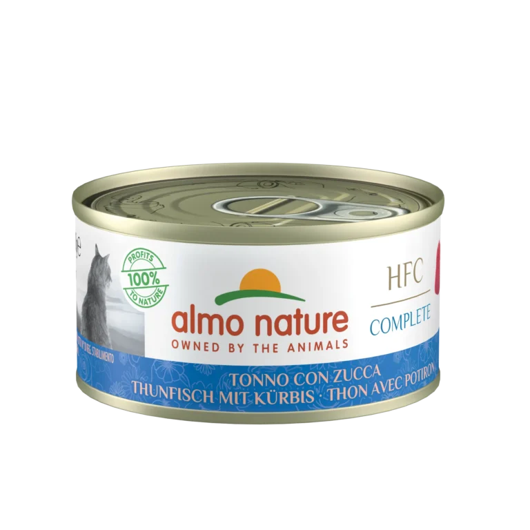 Вологий корм Almo Nature HFC Cat Complete з тунцем і гарбузом для котів, 70 г