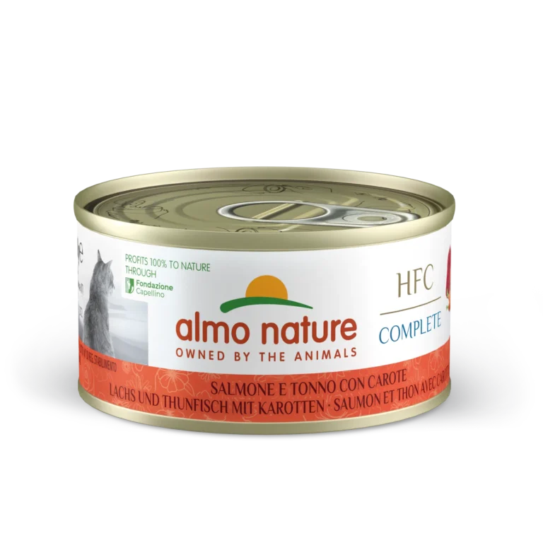 Вологий корм Almo Nature HFC Cat Complete з лососем і тунцем для котів, 70 г