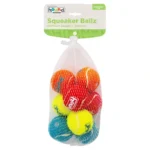 Іграшка-пищалка Outward Hound Squeaker Ballz тенісні м'ячі міні для собак, 4 шт