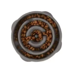 Миска-лабіринт для собак Outward Hound Fun Feeder Slo-Bowl , сіра, середня, 22, 5 см x 4 см