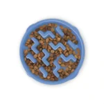Миска-лабіринт для собак Outward Hound Fun Feeder Slo-Bowl , синя, середня, 20.3 см x 3.8 см