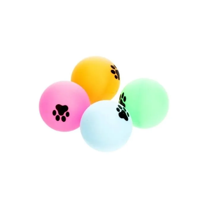Набір іграшок Hippie Pet м'ячики ping-pong для котів, 4 см, 4 шт