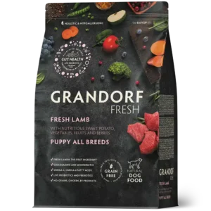 Сухий корм Grandorf Fresh беззерновий з ягням і бататом для цуценят