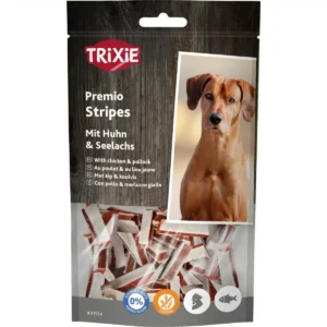 Ласощі Trixie Premio Fish Chicken Stripes з куркою і лососем для собак, 75 г
