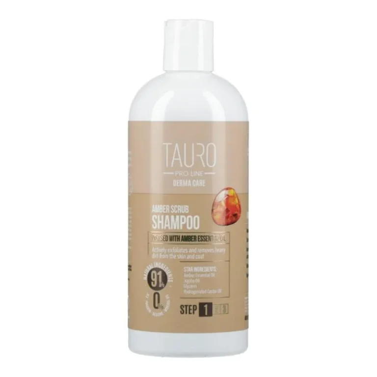 Шампунь Tauro Pro Line Derma Amber Scrub для собак та котів, 400 мл