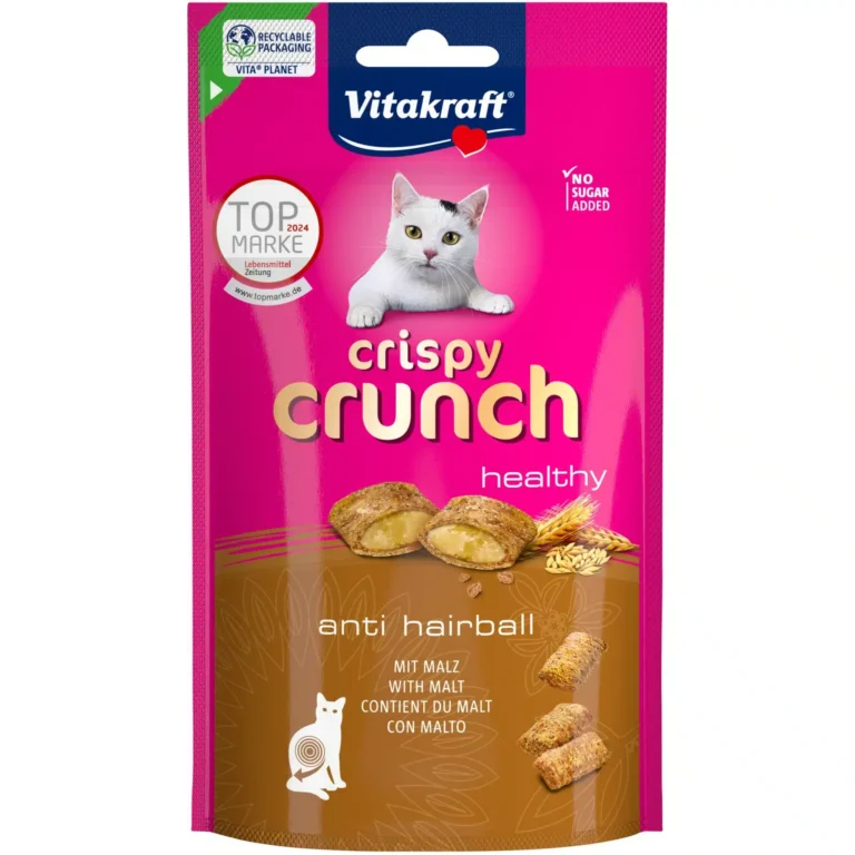 Ласощі Vitakraft Crispy Crunch Anti Hairball з солодом для котів, 60 г