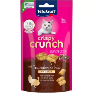 Ласощі Vitakraft Crispy Crunch з індичкою для котів, 60 г