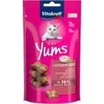 Ласощі Vitakraft Yums з ліверною ковбасою для котів, 40 г