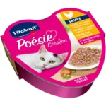 Вологий корм для дорослих котів Vitakraft Poésie Créat з куркою та овочами в соусі, 85 г