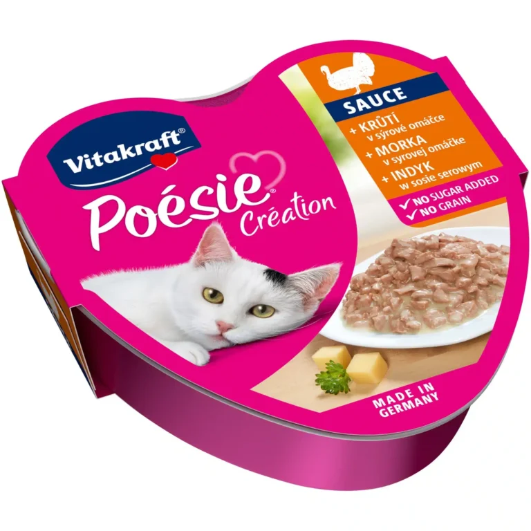 Вологий корм для дорослих котів Vitakraft Poésie Créat з індичкою та сиром в соусі, 85 г