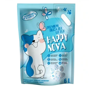 Силікагелевий гігієнічний наповнювач “Happy Nova” для котів