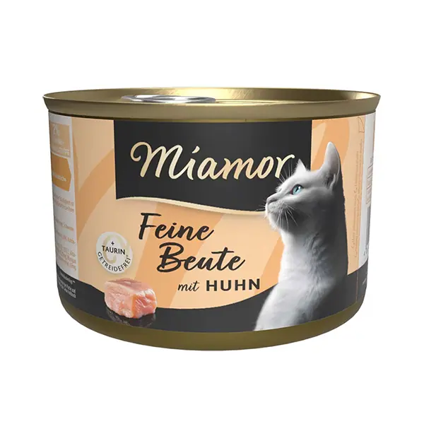 Беззерновий повнораціонний вологий корм для котів Miamor Feine Beute mit Huhn з куркою