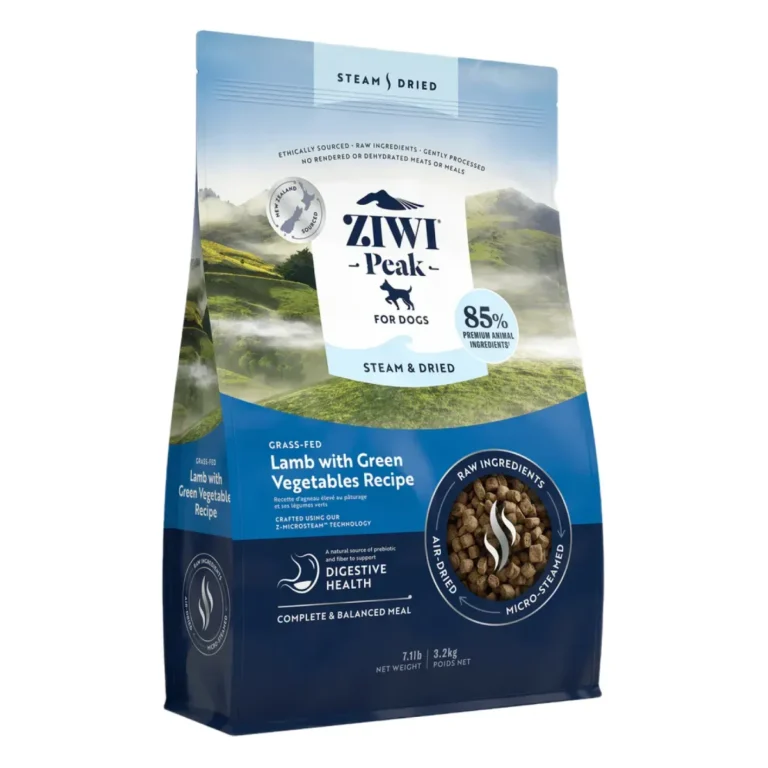 Корм для собак будь-якого віку Ziwi Peak Steam Dried Ягня з зеленими овочами