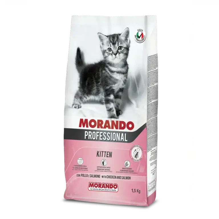 Сухий корм Morando Professional з куркою та лососем для кошенят, 1.5 кг