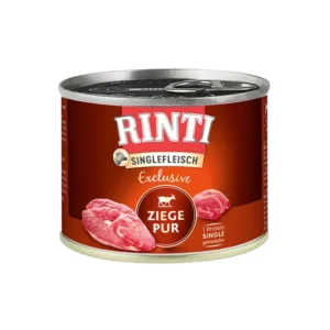 Вологий корм для дорослих собак Rinti Singlefleisch Exclusive Ziege Pur беззерновий монопротеїновий з козлятиною, 185 г
