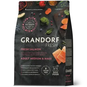 Сухий корм Grandorf Fresh для собак середніх і великих порід з лососем і бататом