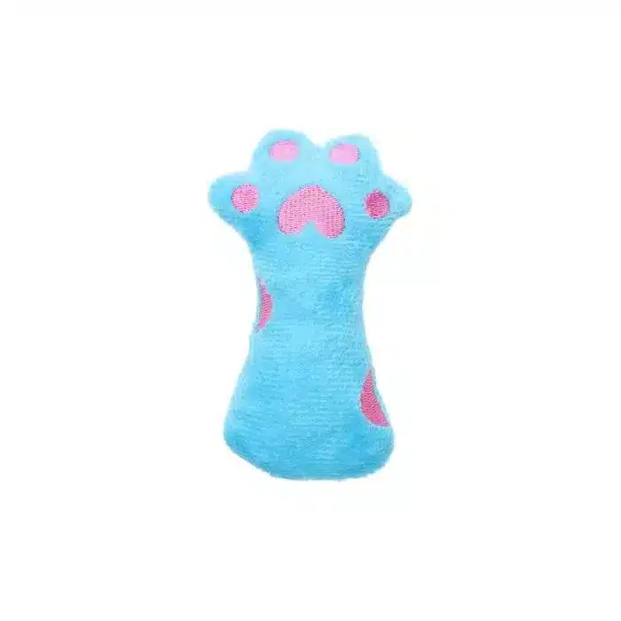 Іграшка для котів HIPPIE PET Лапка синя 10,5 см