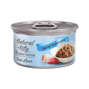 Вологий корм Natural Kitty Meat Lover для котів з тунцем і лящем, 70 г
