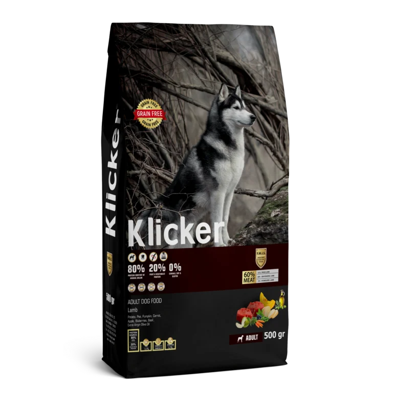 Сухий корм Klicker для дорослих собак з ягням