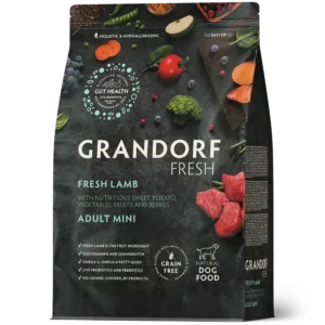 Сухий корм для дорослих собак малих порід Grandorf Fresh беззерновий зі свіжим ягням та бататом