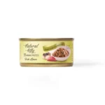 Вологий повнораціонний корм для котів Natural Kitty Meat Lover mackerel and tuna in gravy  з диким тунцем та скумбрією у соусі, 70г