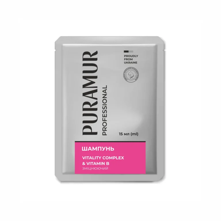 Шампунь Puramur Vitality Complex Vitamin зміцнюючий для тварин, 15 мл