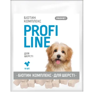 Вітаміни ProVet ПРОФІЛАЙН Біотин комплекс для шерсті у собак, 10 таб