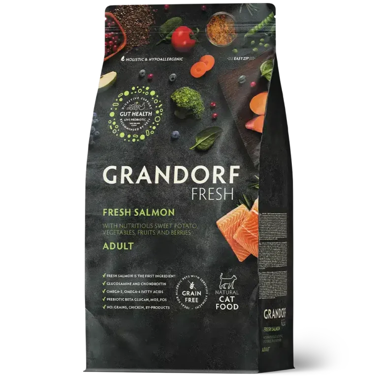 Сухий корм Grandorf Fresh для дорослих котів з лососем