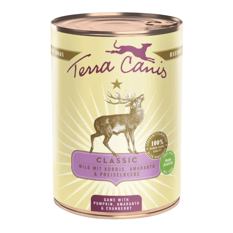 Вологий корм для собак Classic Menu Terracanis з диким оленем, гарбузом, амарантом та журавлиною