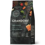 Сухий корм для стерилізованих котів Grandorf Fresh беззерновий зі свіжим лососем та бататом