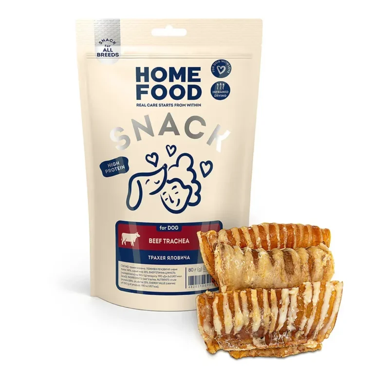 Ласощі Home Food трахея яловича для собак, 80 г