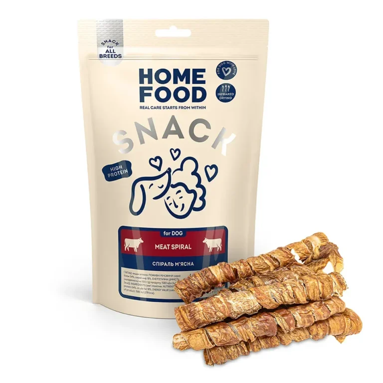 Ласощі HOME FOOD м'ясна спіраль для собак, 40 г