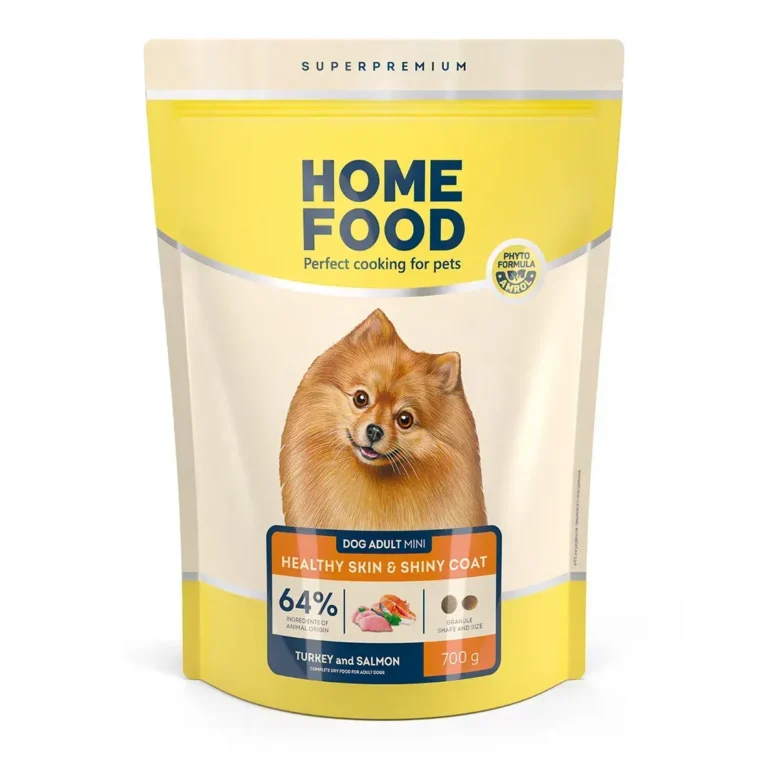 Сухий корм HOME FOOD Healthy Skin and Shiny Coat з індичкою та лососем для собак малих порід