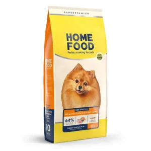 Сухий корм HOME FOOD Healthy Skin and Shiny Coat з індичкою та лососем для собак малих порід