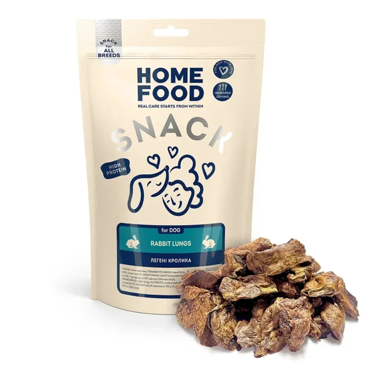 Ласощі Home Food легені кролика для собак, 80 г