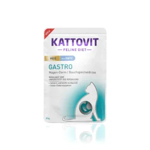 Вологий корм для котів Kattovit Gastro паштет при захворюваннях ШКТ з качкою, 85 г