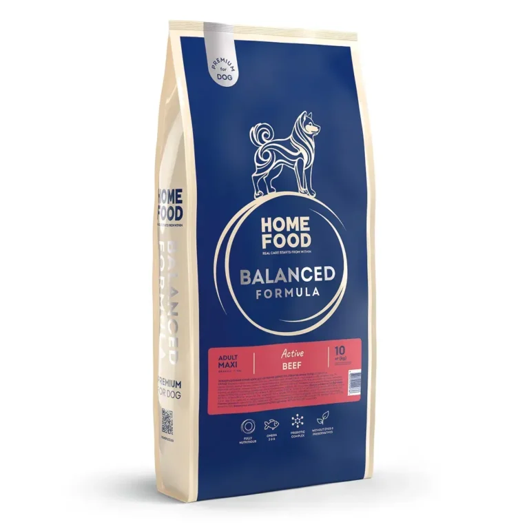 Сухий корм HOME FOOD Active з яловичиною для активних собак великих порід, 10 кг