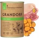 Вологий корм для дорослих собак Grandorf Lamb & Turkey з ягням та індичкою, 400 г