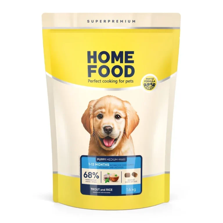 Сухий корм HOME FOOD Hypoallergenic для цуценят з фореллю і рисом