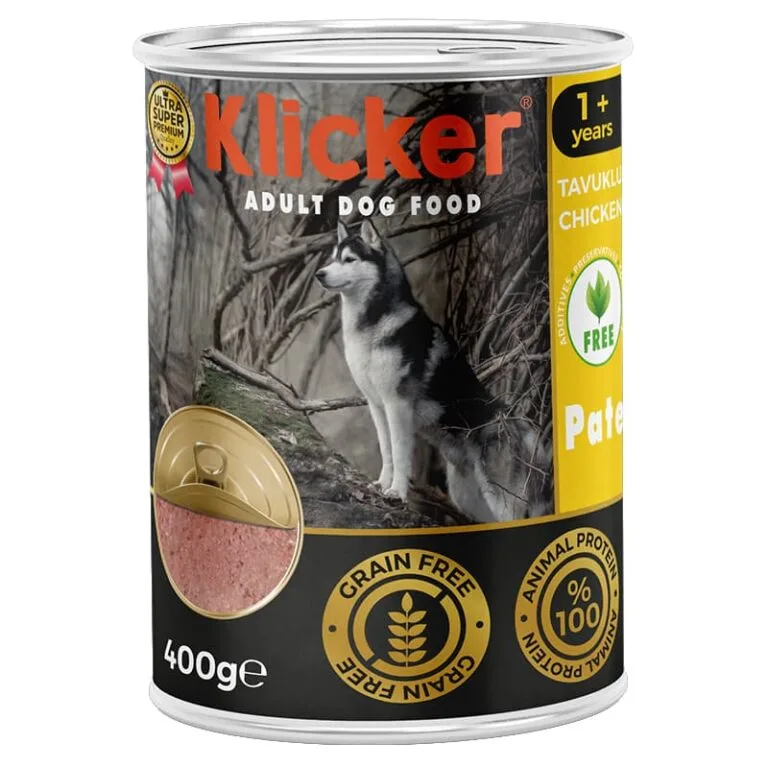 Вологий корм для дорослих собак Klicker паштет з куркою, 400 г