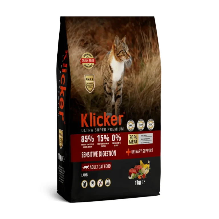 Сухий корм Klicker Холістик з ягням для котів з чутливим травленням, 1 кг