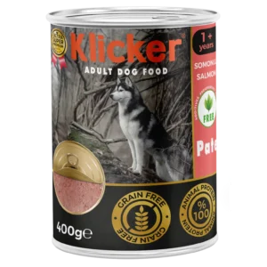 Вологий корм для дорослих собак Klicker паштет з лососем, 400 г