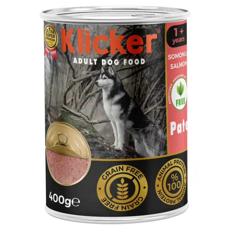Вологий корм для дорослих собак Klicker паштет з лососем, 400 г