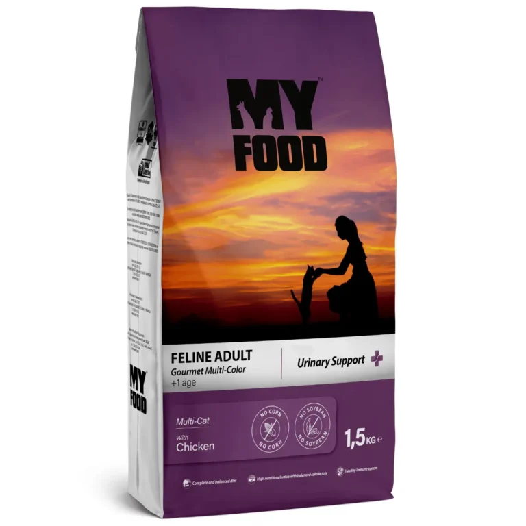 Сухий корм для дорослих вибагливих котів Myfood Adult Cat Gourmet для підтримки сечовидільної системи з куркою