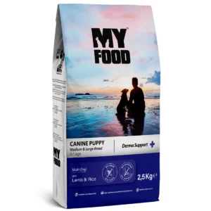 Сухий корм MyFood Puppy для цуценят середніх і великих порід з ягням і рисом