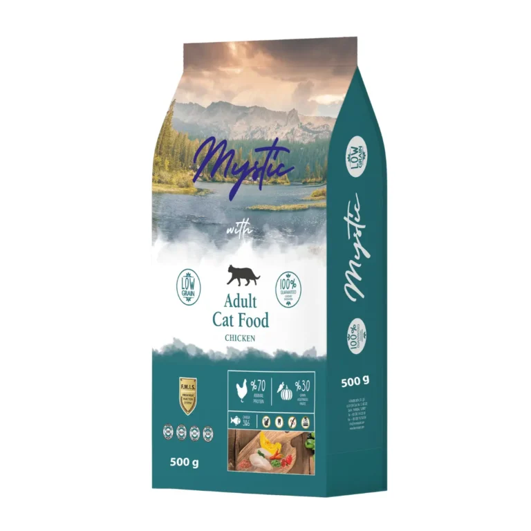 Сухий корм для дорослих котів Mystic беззерновий з куркою