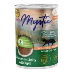 Вологий корм Mystic з лососем для стерилізованих котів, 400 г